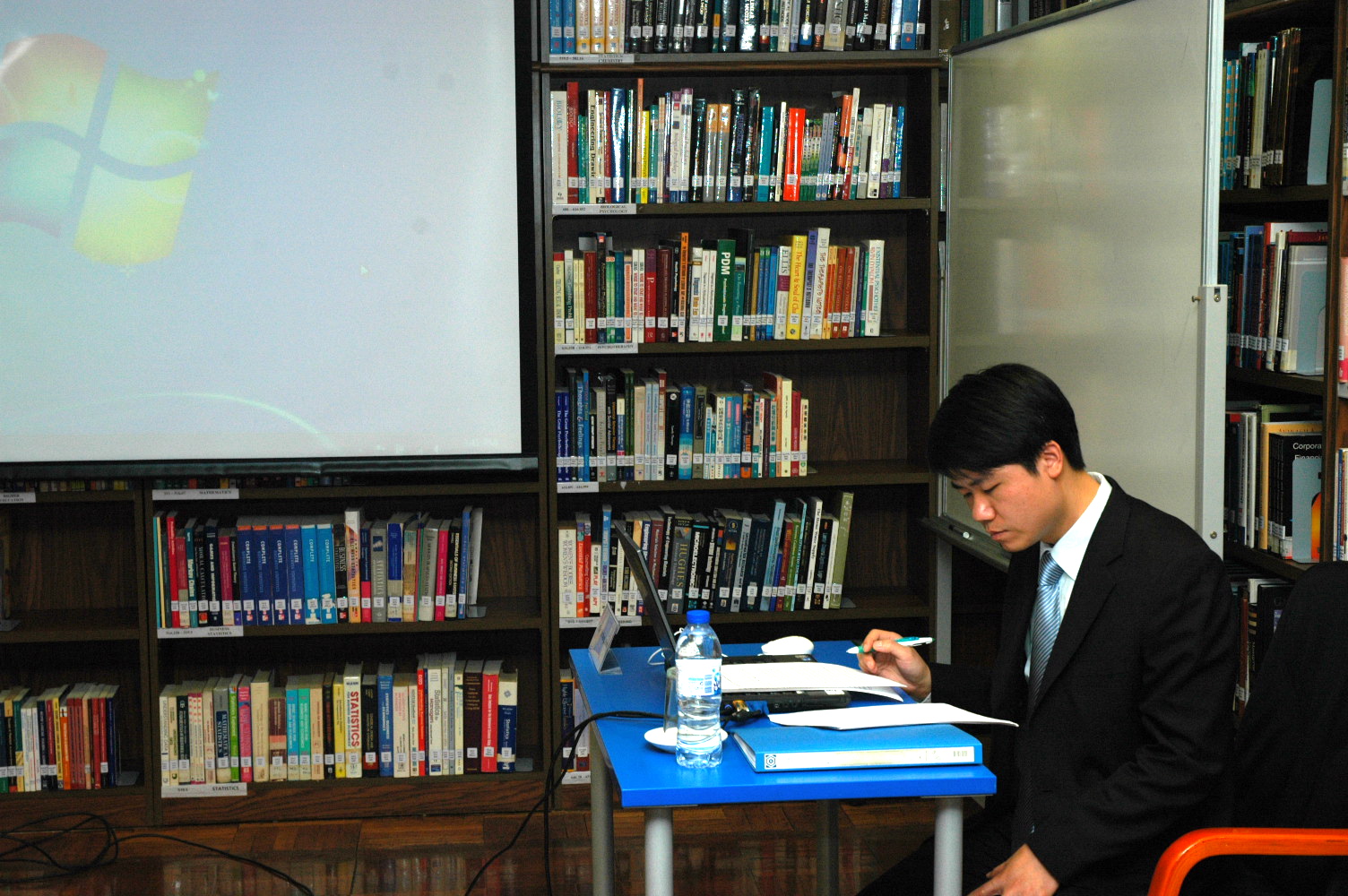 Fr. Athanasius Chen presented his masteral thesis.