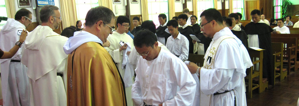 The vestition ceremony of the six new novices