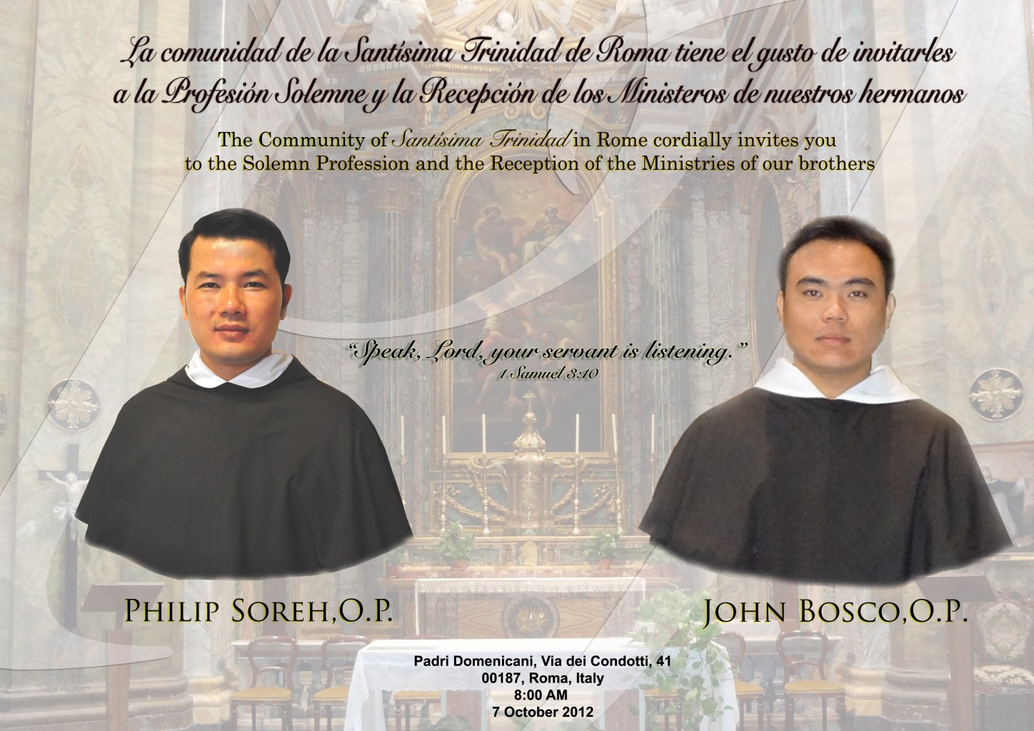 ProfesiónSolemne Philp y John