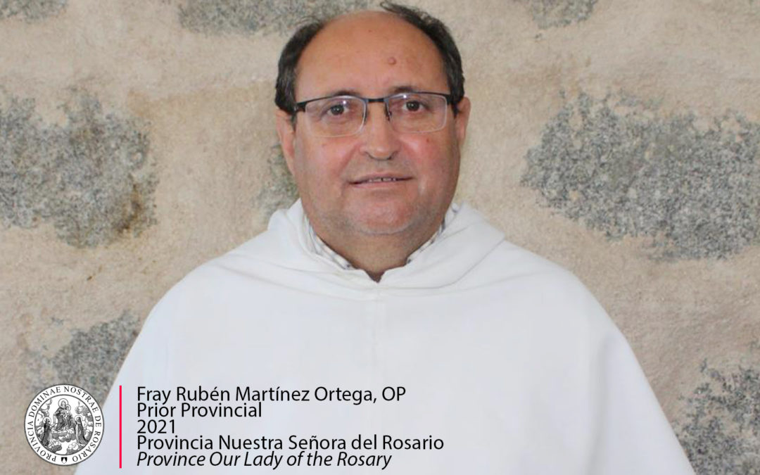 New Provincial of the Province Our Lady of the Rosary.